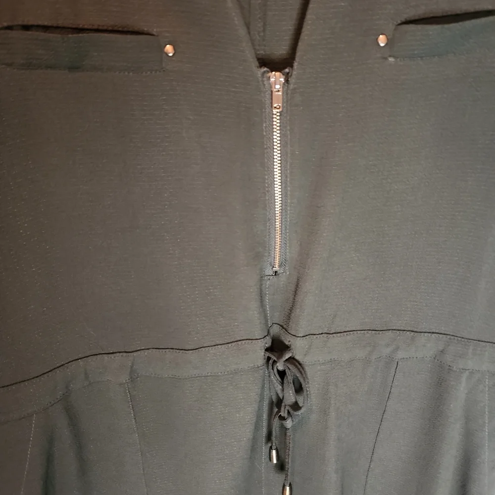 FALL NWOT Tunic Med Papaya olive green - Picture 4 of 9